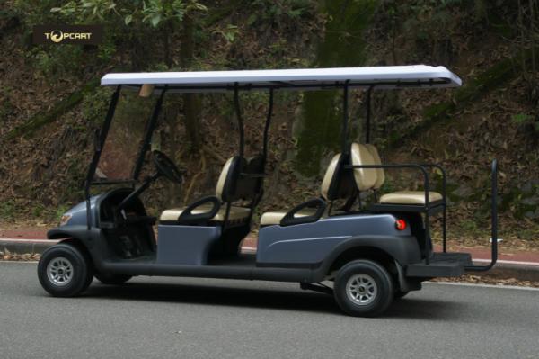 Electric Six Passenger Golf Cart With 48V Battery For Sightseeing CE Approved