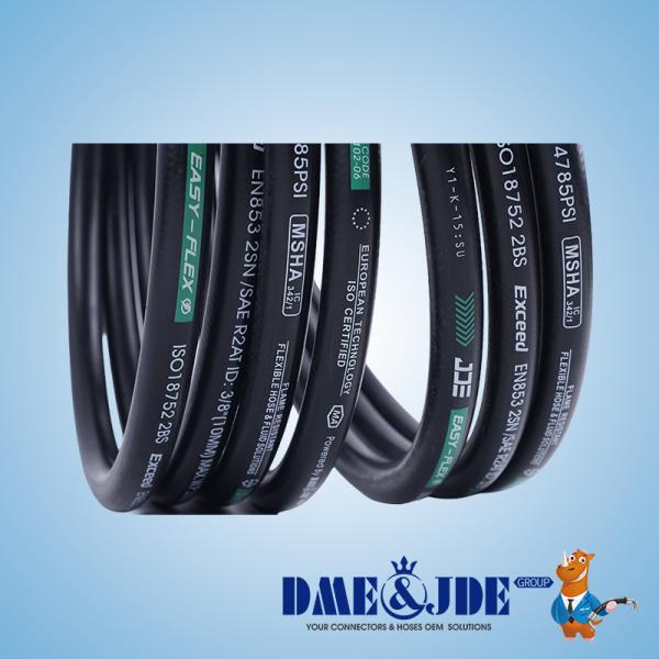 4 Layer Steel  Wire Spiral SAE J517 R9 Standard Hydraulic Hose Abrasion Resistant