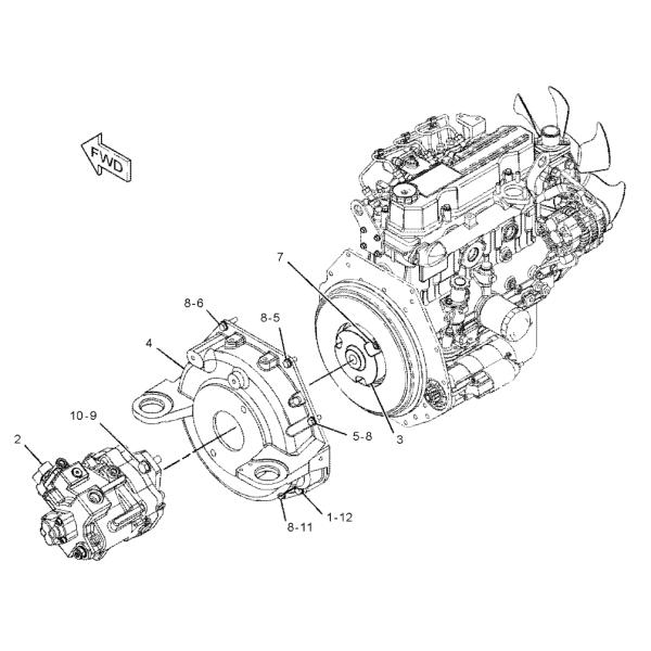 266-6942 2666942 CA2666942 Pour CAT 304C CR 305D CR PARTIES D'EXCHAVEUR KYB PSVL-54CG-13 Pompes hydrauliques à piston Pompes principales Pompes à assy Assemblage de pompes