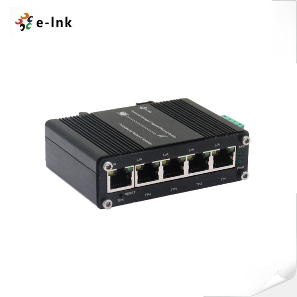 Mini Switch Ethernet Gigabit RJ45 5 ports 10/100/1000M Web Industriel Géré