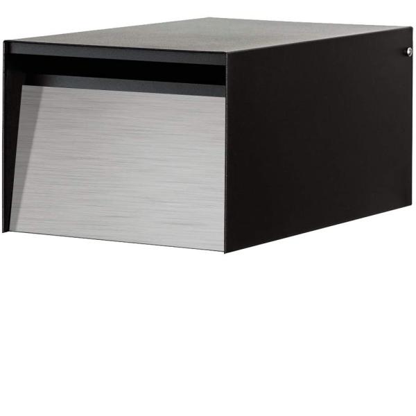 Всесезонный матовый черный таунхаус снаружи почтовых ящиков с практичностью и удобством