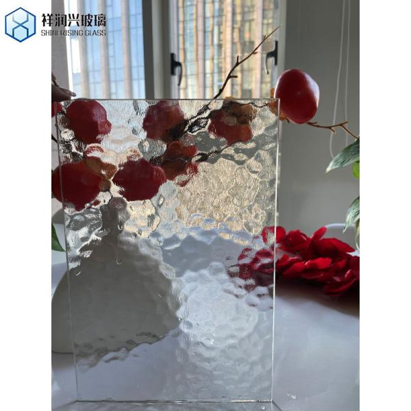 Ultra Clear Tinted Stream Pattern Glass Textured Cabinet and Door Glass Pane Design