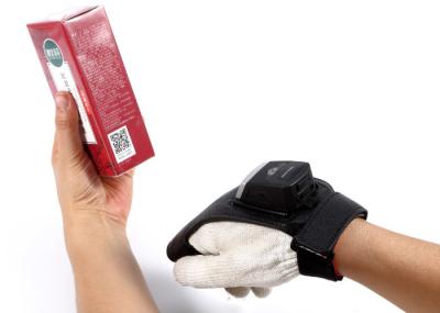 Mini varredor do código de barras da luva do disparador do dedo com o berço de carregamento de Bluetooth