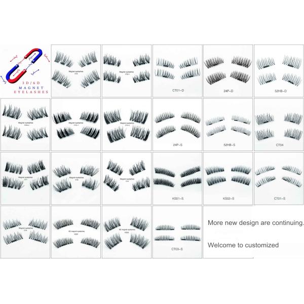 Double Magnetic Eye Makeup Eyelashes Long Fake Eyelashes Synthesis Materials