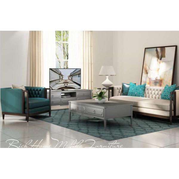 Modern Chinese furniture design of Walnut wood frame in Simple with leather upholstered for Cutural hotel room