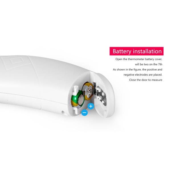 Plastic Digital Infrared Forehead Thermometer , Non Contact Infrared Thermometer For Body Temperature