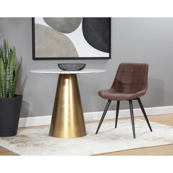 Modern Restaurant Furniture 84cm 50cm PU Leather Dining Chair