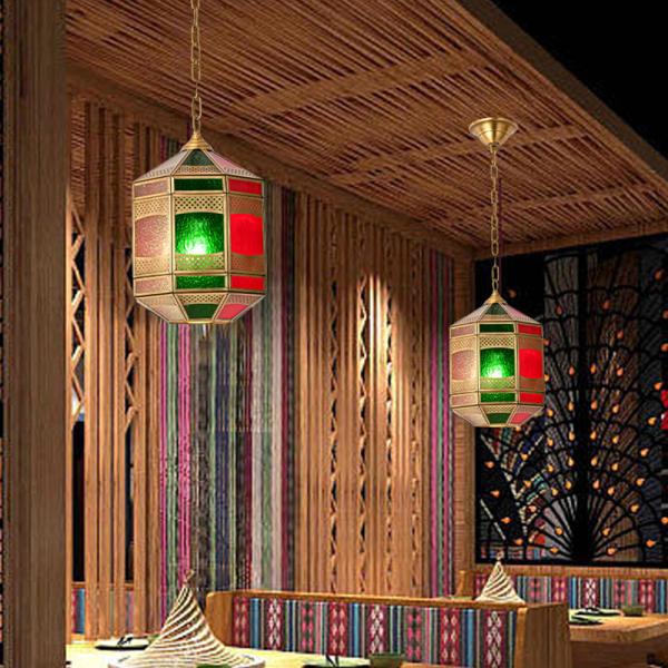 LED Handmade Aged Copper Pendant Light With 50000 Hours Lifespan