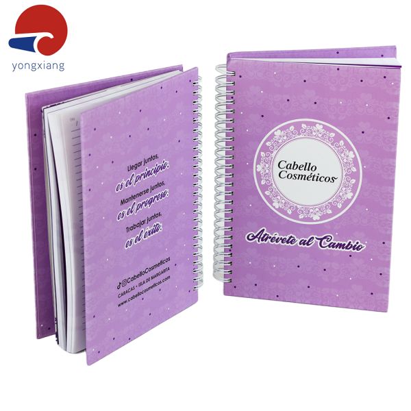 Beautifully Daily Planner Notebook Multiple Pages Hard Cover Journals Purple