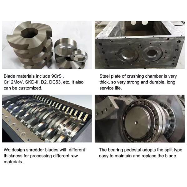 Car Seat Shredder Industrial Double Shaft Shredder Waste Wood Plastic Double Shaft Shredder Machine Metal Crusher Machine