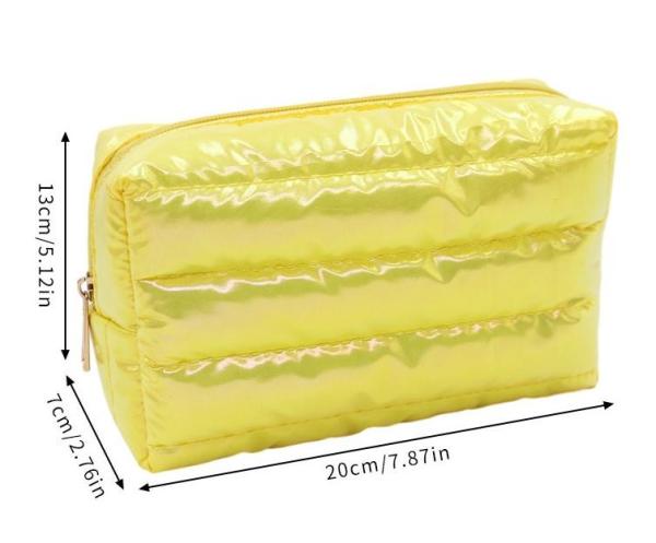Solid Color Cosmetic Bag quilting storage bag