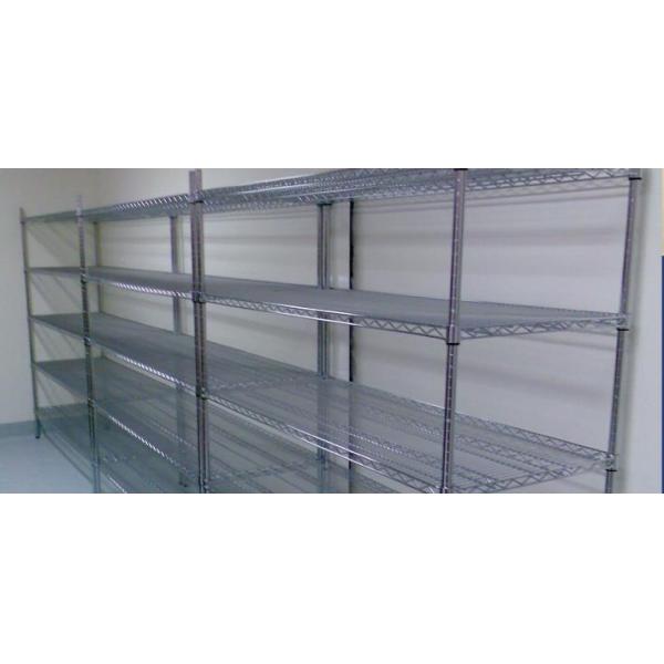 5 Tier Wire Shelving Rack Chrome Finish Home Kitchen Storage Shelving Unit