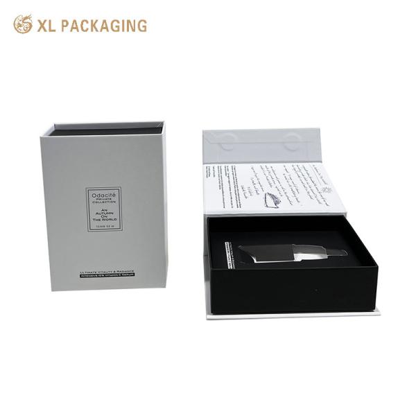 Custom Flip Clamshell Book Style Gift Box With Magnetic Closure and Logo Print