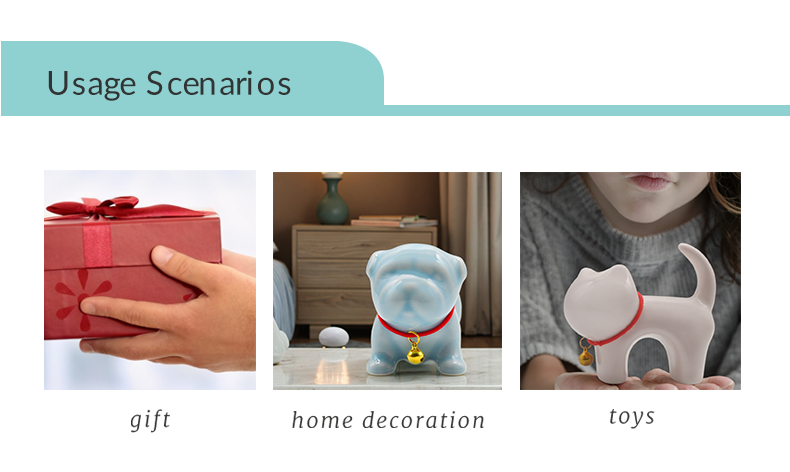 Personalized Ceramic Mini  Animal Ornaments Gifts for Desk Decor