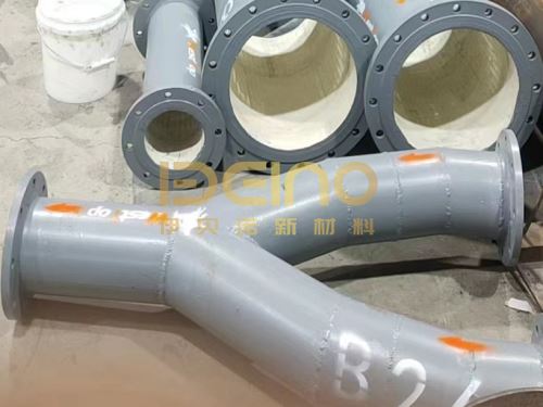 Customizable Wear Liners Ceramic Pipe Spot Welded Card Type