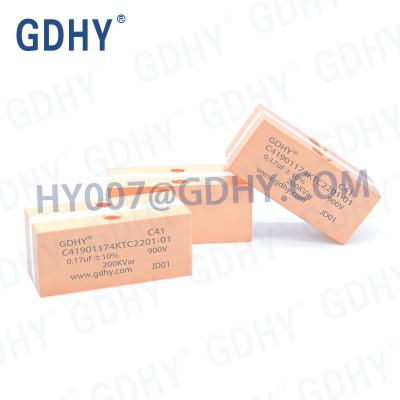 Polaridade do capacitor do polipropileno de 0.17UF 900V CELEM