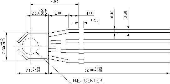 Current Detecting Temperature Sensing Element Nhe312 Series For Low Magnetic Field