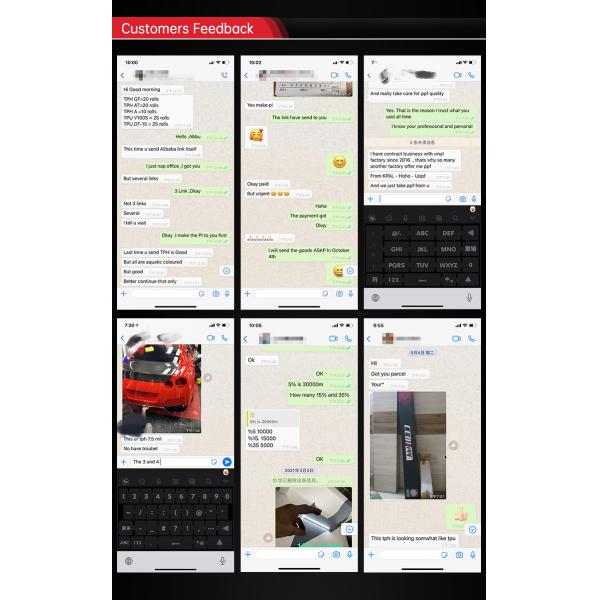 Matte TPU Car Paint Protection Film 190um Self Healing 8 Year Warranty