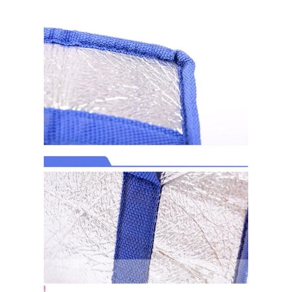 hot selling Portable Aluminium Foil thermal cooler bag customize bubble insulated cooler box for food delivery