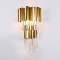 Final y Crystal Wall Lamp Sconces 6500K 4000K del oro de E14*3 E14*2 para el hogar dentro