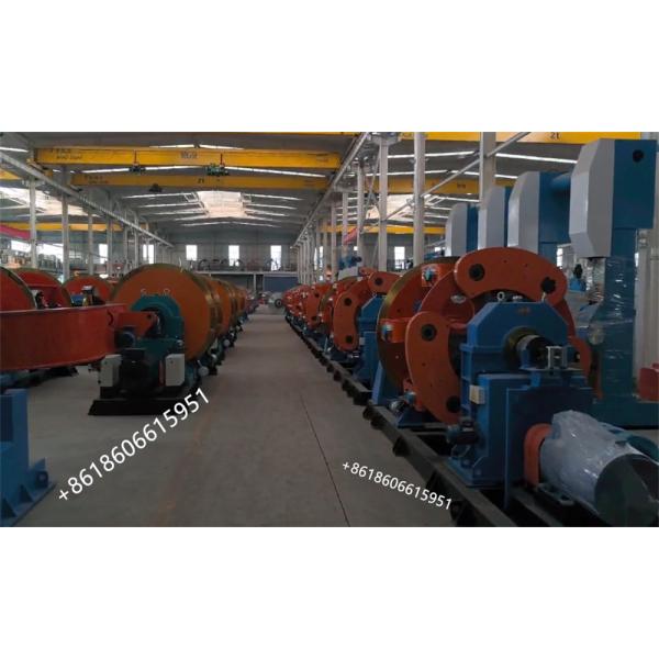 Усовершенствованная машина для жесткого натяжения для производства больших сечений и длинных силовых кабелей