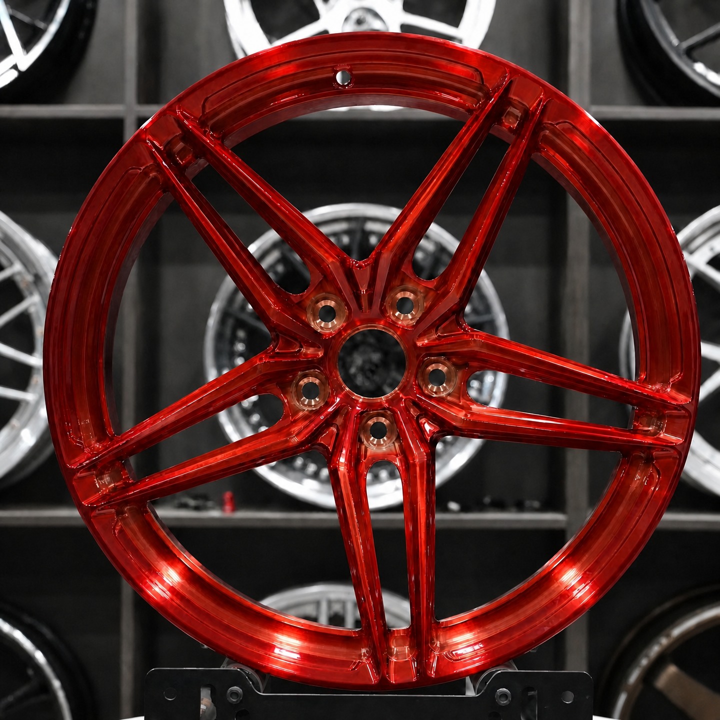 Factory Direct New Design Deep Concave Forged 22 Inch 5x114.3 Gloss Black Car Rims for Second Hand Cars SUV
