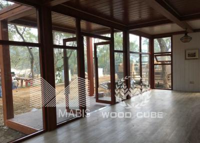 Não casa minúscula da casa pré-fabricada do formaldeído com estrutura de esqueleto de aço contínua