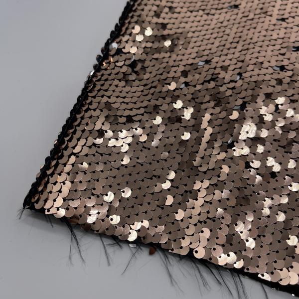 Durable Sequins Embroidery Fabric Yarn Counts M01-032