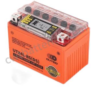 OUTDO UTX4L-BS(DS) Batterie DS-iGEL 12V 4Ah 10HR *CA:115A Nouveau composant de moto original