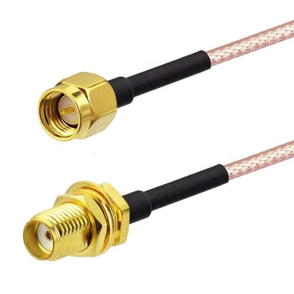 Custom RG 174 SMA Male to SMA Female Assembly Jumper RF Adapter Connectors Antenna  Coaxial Cables
