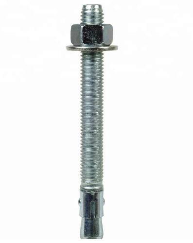 Wedge Anchor Carbon Steel Hex Socket Head Bolt M10 Size Zinc Plate Surface