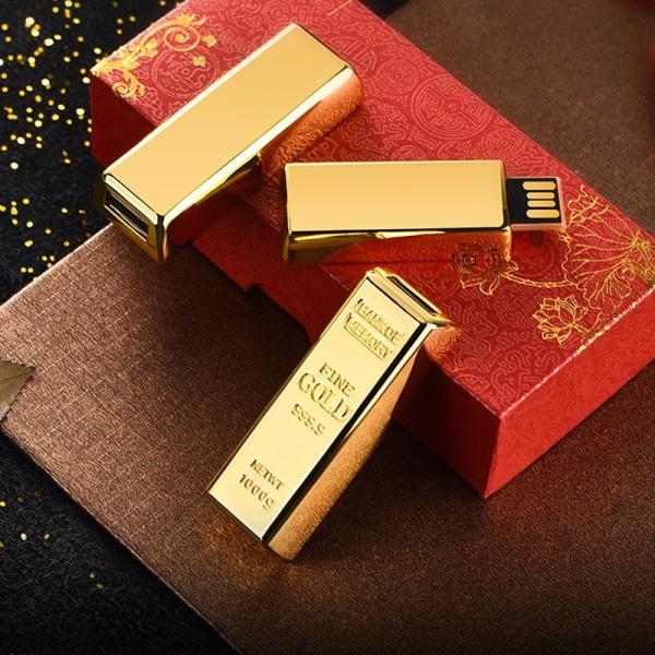 ODM OEM памяти 8MB/S привода 2,0 USB металла Адвокатуры золота 128GB внезапный полный