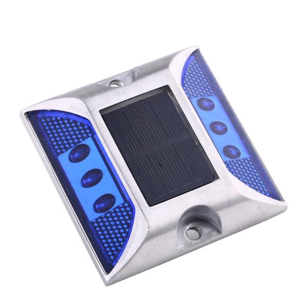 Aluminum 80 Degree road solar studs 800m Visual Distance For Mountain Roads