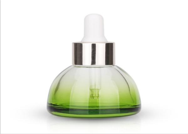 30ml Luxury Turquoise Dome Glass Dropper Bottle For Cosmetic Packing