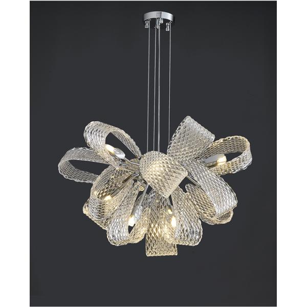 Luxury Glass Chandelier For Living Room Led Modern Home Decor Flower Chandeleir(WH-CY-216)