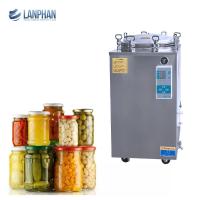 La vertical de la esterilización del vapor de la cristalería esteriliza el tarro de cristal conservado de la comida de la carne