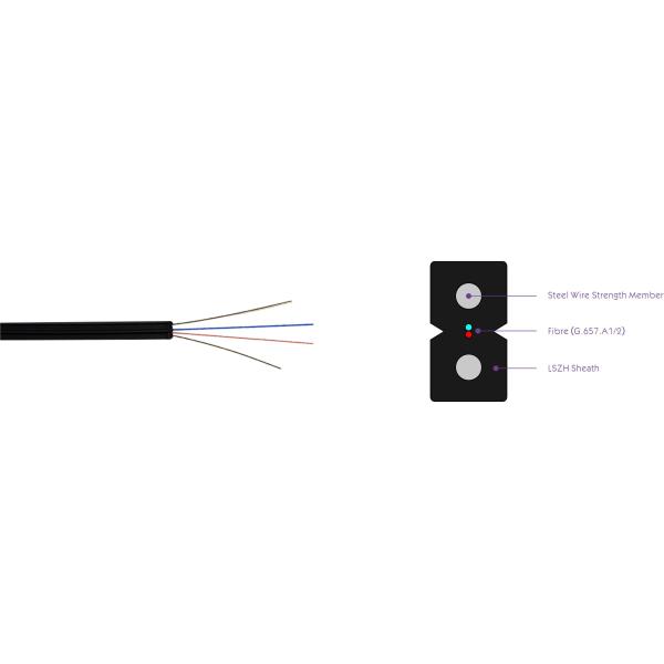 Тип член прочности 2.0x3.0 смычка LSZH стального провода кабеля падения GJXH