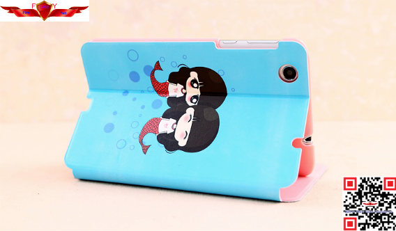 New 100% Qualify Perfect Fit Cartoon Ultra Thin PU Leather Cover Case For Lenovo S5000
