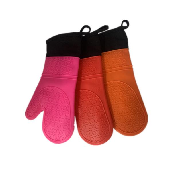 Выстеганный выравнивающ перчатки кухни силикона теплостойкие прочные