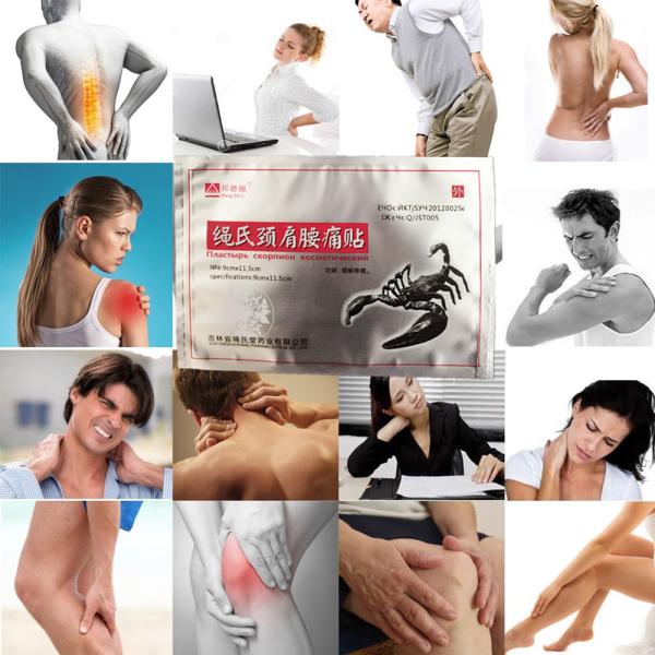 Chinese Medical Scorpion medicated healing Pain Relief Plaster Patch For Back Shoulder Neck Body Health Care