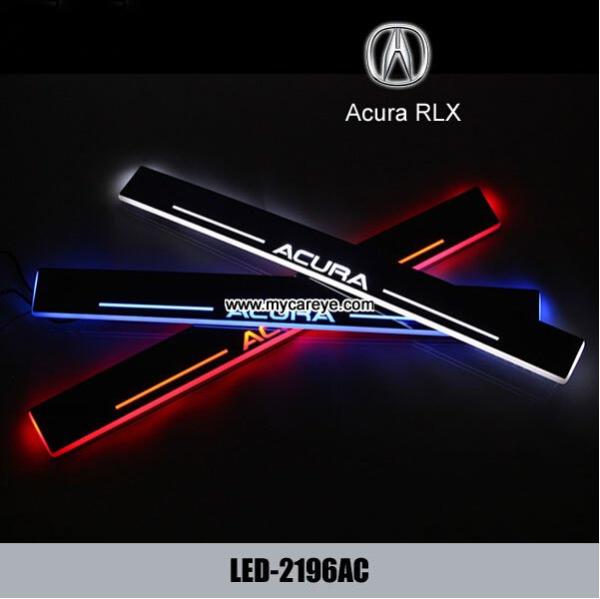 Acura RLX car door welcome lights LED Moving Door sill Scuff for sale