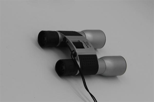 Ergonomic Design Travel High Magnification Binoculars 12x32 Sliver With Neck Strap