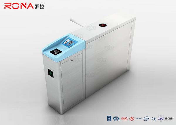 Semi Automatic Pedestrian Turnstile Gate Waist 304 Stainless Steel Tripod With Ticketing System