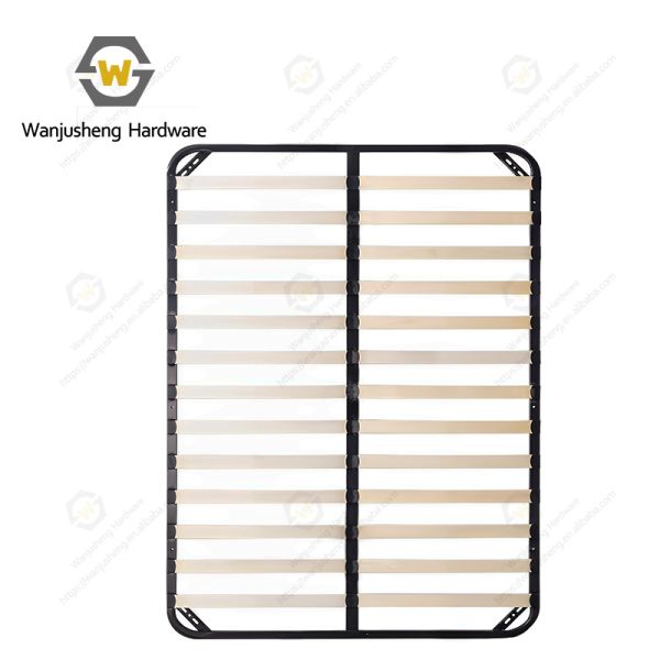 Customizable Size Solid Design Support Pads Metal Bed Frame with extra Slats for