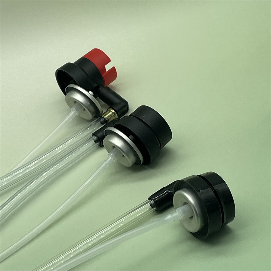 Tire Repair Spray Valve With Nozzles, Aerosol Glue Dispensing Actuator For Emergency Tire Repair And Automotive Maintenance Applications