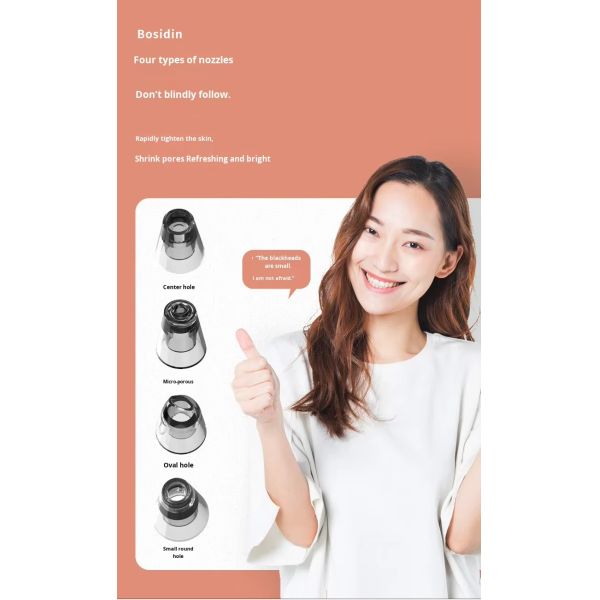 Facial Blackhead Remover Cleaning Device Vacuum Adsorption Technology For Deep Pore Cleansing Effectively Removes Stubborn Blackheads And Whiteheads
