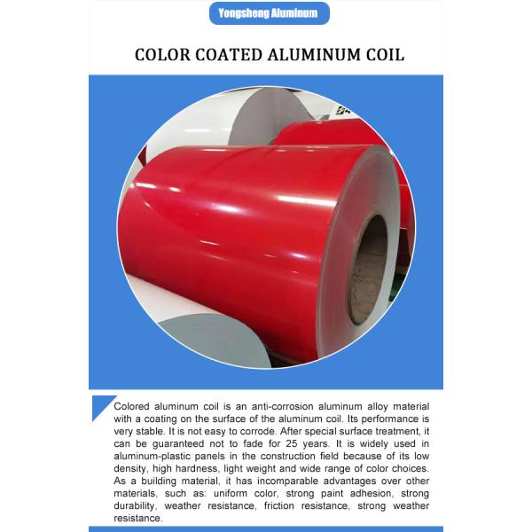 2mm Colored Aluminum Coil Stock Colors Aluminum Trim Coil 3105 1100 5052 Alloy