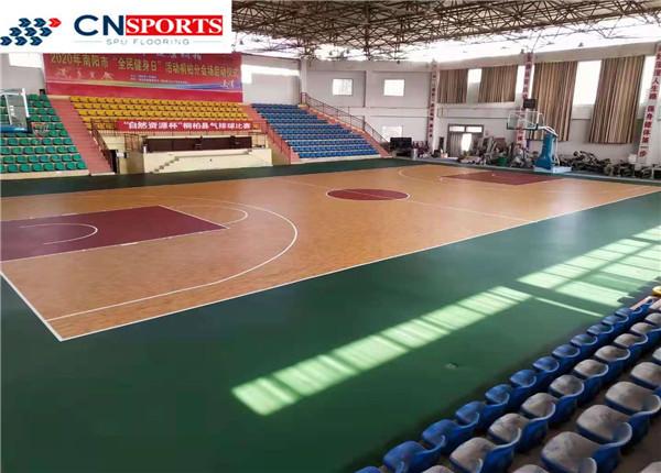 3.5Mpa Indoor Sport Court Flooring Basketball Court Anti Slip Flooring
