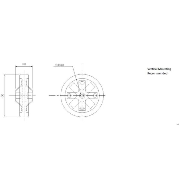 High Power High Voltage Ceramic Capacitor 90KVA 1500PF 30KV CCG81