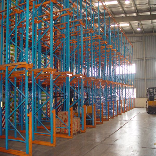 Heavy-Duty Drive-In Pallet Racking System Warehouse Storage Customizable Bulk Storage Racks